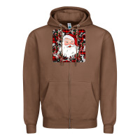 Chestnut santa christmas coaster Zipper Hoodie - JahusDesignShop
