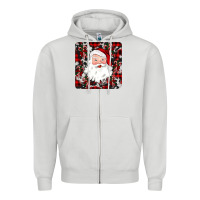 Dove Grey santa christmas coaster Zipper Hoodie - JahusDesignShop