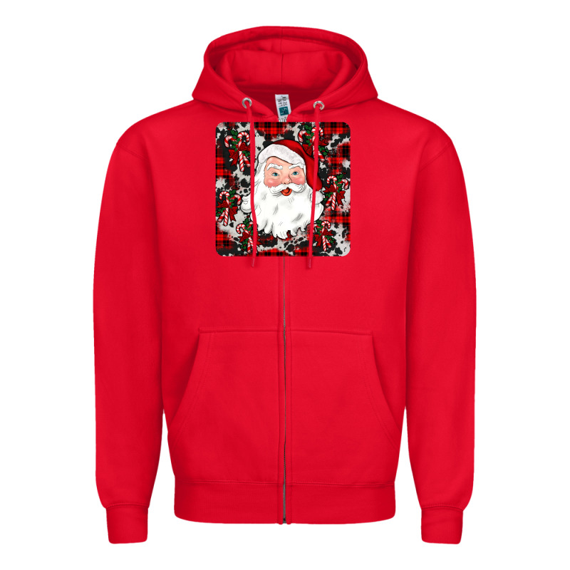 Santa Christmas Coaster Zipper Hoodie by JahusDesignShop | Teevron