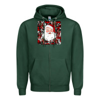 Sports Green santa christmas coaster Zipper Hoodie - JahusDesignShop