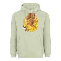 Matcha Childhood Cancer diva yellow ribbon Heavyweight Hoodie - NancyCooperArtShop
