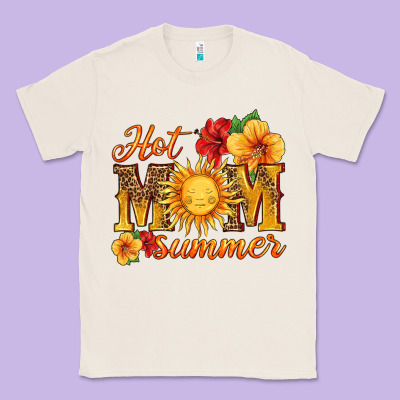 Hot Mom Summer Classic Tee Designed By Hra Design Shop