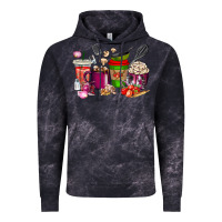 Cloud Black lunch lady coffee cups Vintage Hoodie - texasbilliewilder