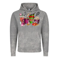 Cloud Rock lunch lady coffee cups Vintage Hoodie - texasbilliewilder