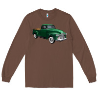 Chestnut western green truck right 34 view 1 Long Sleeve Tee - FaDigitalArtStudio