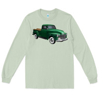 Matcha western green truck right 34 view 1 Long Sleeve Tee - FaDigitalArtStudio