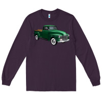 Plum western green truck right 34 view 1 Long Sleeve Tee - FaDigitalArtStudio