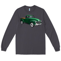 Smoke western green truck right 34 view 1 Long Sleeve Tee - FaDigitalArtStudio