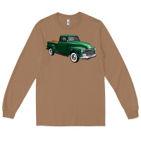 Toasted Coconut western green truck right 34 view 1 Long Sleeve Tee - FaDigitalArtStudio