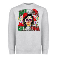 Heather Grey mama chingona Heavyweight Sweatshirt - Zillion Design Studio