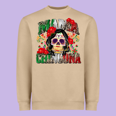 Mama Chingona Heavyweight Sweatshirt Designed By Zillion Design Studio