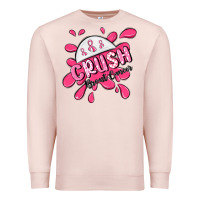 Pale Pink crush breast cancer Premium Sweatshirt - MaliasSmallBusiness