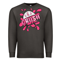 Smoke crush breast cancer Premium Sweatshirt - MaliasSmallBusiness