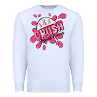 White crush breast cancer Premium Sweatshirt - MaliasSmallBusiness