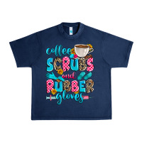 Navy coffee scrubs and rubber gloves Urban Heavy Tee - Zillion Design Studio