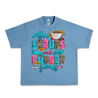 Pebble Blue coffee scrubs and rubber gloves Urban Heavy Tee - Zillion Design Studio