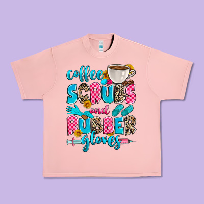 Coffee Scrubs And Rubber Gloves Urban Heavy Tee Designed By Zillion Design Studio