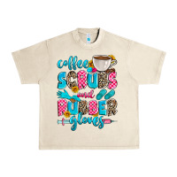 Sandshell coffee scrubs and rubber gloves Urban Heavy Tee - Zillion Design Studio