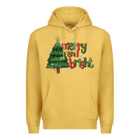 Antique Gold Merry And Bright Premium Hoodie - MaliasSmallBusiness