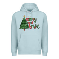 Blue Mist Merry And Bright Premium Hoodie - MaliasSmallBusiness