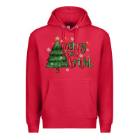 Cardinal Merry And Bright Premium Hoodie - MaliasSmallBusiness
