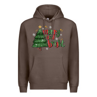 Coffee Merry And Bright Premium Hoodie - MaliasSmallBusiness