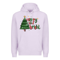 Lilac Merry And Bright Premium Hoodie - MaliasSmallBusiness