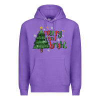 Purple Merry And Bright Premium Hoodie - MaliasSmallBusiness