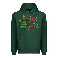 Sports Green Merry And Bright Premium Hoodie - MaliasSmallBusiness