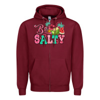 Burgundy be salty summer Zipper Hoodie - Jasminsmagicworld