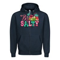 Navy be salty summer Zipper Hoodie - Jasminsmagicworld