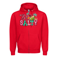 Red be salty summer Zipper Hoodie - Jasminsmagicworld