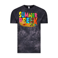 Cloud Black summer break Vintage Tee - texasbilliewilder