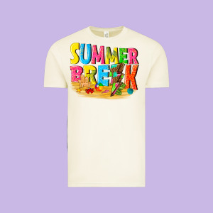 Summer Break Vintage Tee Designed By Texasbilliewilder