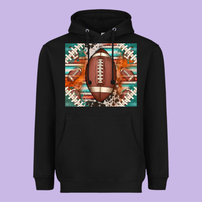 American Football Serape Glittertumbler Heavyweight Hoodie Designed By Jasminsmagicworld