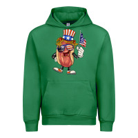 Emerald 4th of july hot dog Urban Hoodie - BarkalooDesign