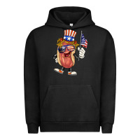 Pigment Black 4th of july hot dog Urban Hoodie - BarkalooDesign