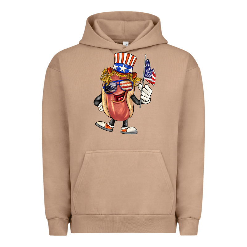 4th Of July Hot Dog Urban Hoodie by BarkalooDesign | Teevron