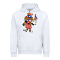 White 4th of july hot dog Urban Hoodie - BarkalooDesign
