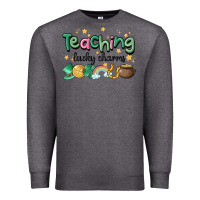 Charcoal Heather teaching lucky charm Premium Sweatshirt - MaliasSmallBusiness