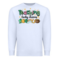 White teaching lucky charm Premium Sweatshirt - MaliasSmallBusiness