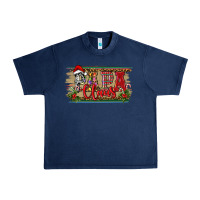 Navy christmas western papa claus Urban Heavy Tee - RanaPortraitStore