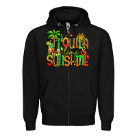 Black tequila lime and sunshine summer Zipper Hoodie - Jasminsmagicworld