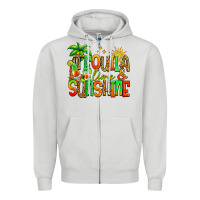 Dove Grey tequila lime and sunshine summer Zipper Hoodie - Jasminsmagicworld