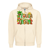 Sandshell tequila lime and sunshine summer Zipper Hoodie - Jasminsmagicworld