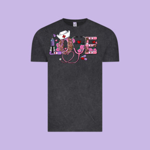 Valentine's Day Nurse Love Vintage Tee Designed By Ranaportraitstore