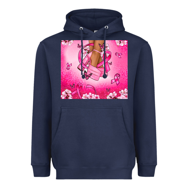 Breast Cancer Diva Heavyweight Hoodie by NancyCooperArtShop | Teevron