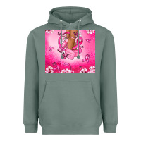 Sage Breast Cancer diva Heavyweight Hoodie - NancyCooperArtShop