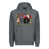 Rock Merry Christmas Monster Truck Premium Hoodie - MaliasSmallBusiness