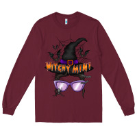 Burgundy witchy mini Long Sleeve Tee - RacoonDesign